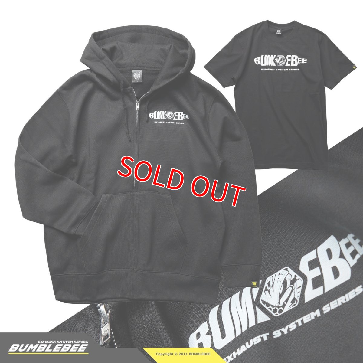 画像5: Bumblebee 2025年限定パーカー ブラック 「黃蜂管 Bumblebee-川澤行銷」 (5)