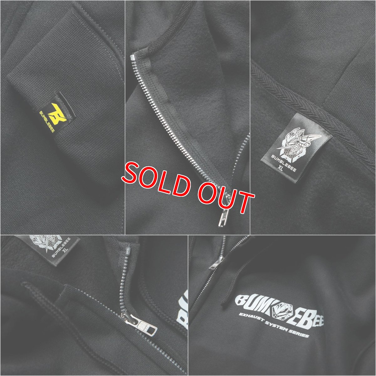 画像4: Bumblebee 2025年限定パーカー ブラック 「黃蜂管 Bumblebee-川澤行銷」 (4)