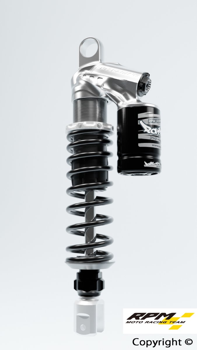 画像1: RPM×Partyup コラボリアサスペンション RW-Partyup（ゴールド/レッド/ブラック/カラーオーダー） [1〜3型シグナスX/4.5型シグナスX・1.2型BW'S125] (1)