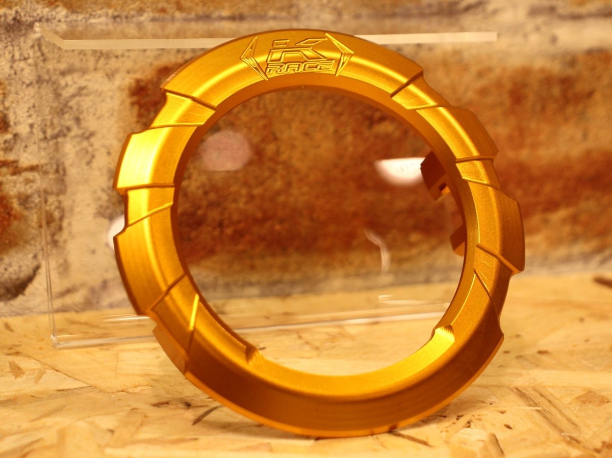 画像5: Krace 削り出しアルミフューエルキャップリング（ブラック/ガンメタ/シルバー/ゴールド/レッド/ブルー）［グリファス/X FORCE］ (5)