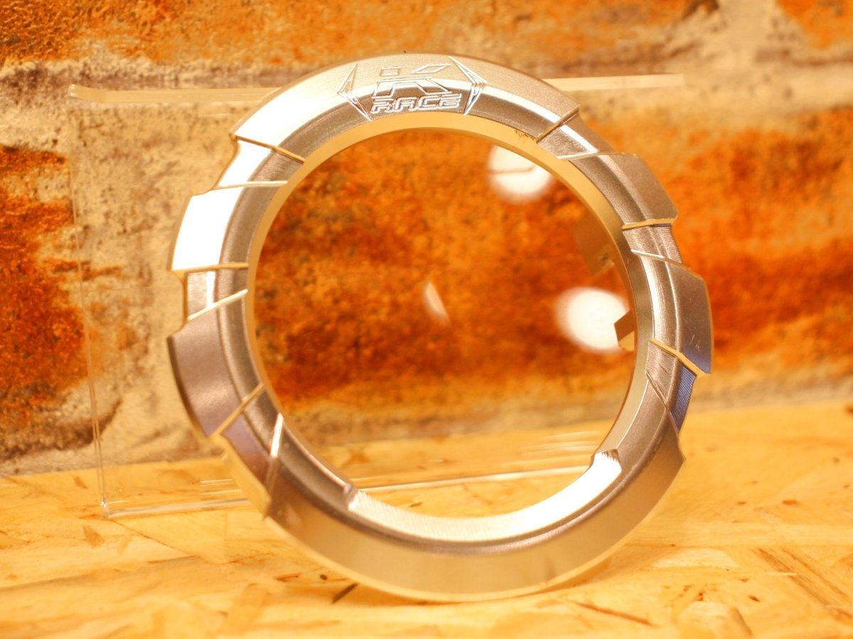 画像4: Krace 削り出しアルミフューエルキャップリング（ブラック/ガンメタ/シルバー/ゴールド/レッド/ブルー）［グリファス/X FORCE］ (4)