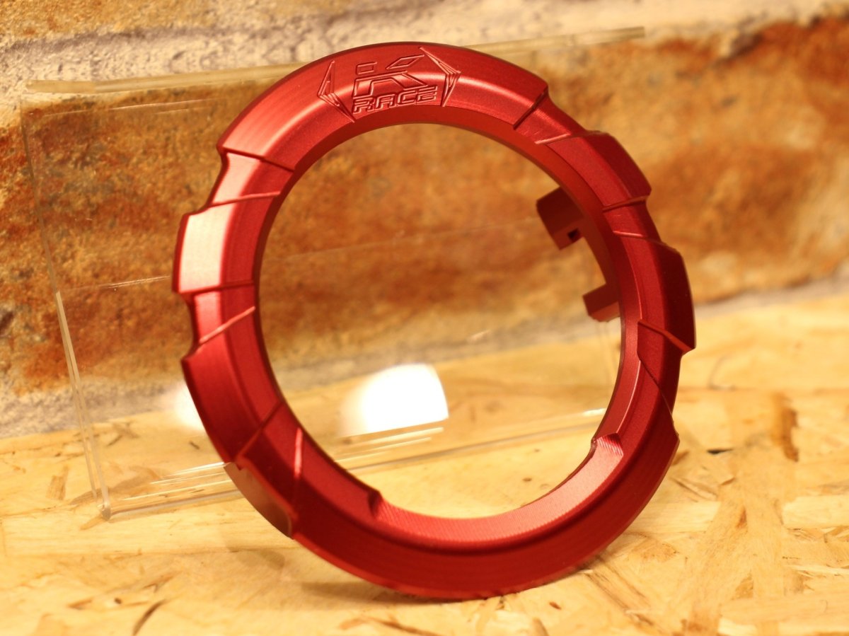 画像6: Krace 削り出しアルミフューエルキャップリング（ブラック/ガンメタ/シルバー/ゴールド/レッド/ブルー）［グリファス/X FORCE］ (6)