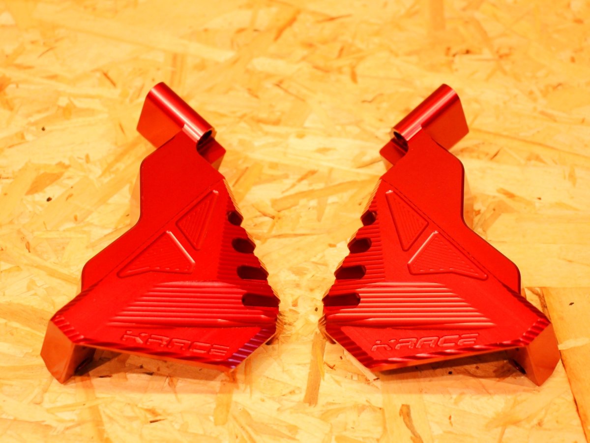 画像7: Krace ワイドステッププレート（ブラック/ガンメタ/シルバー/ゴールド/レッド/ブルー）[シグナスグリファス・X FORCE] (7)