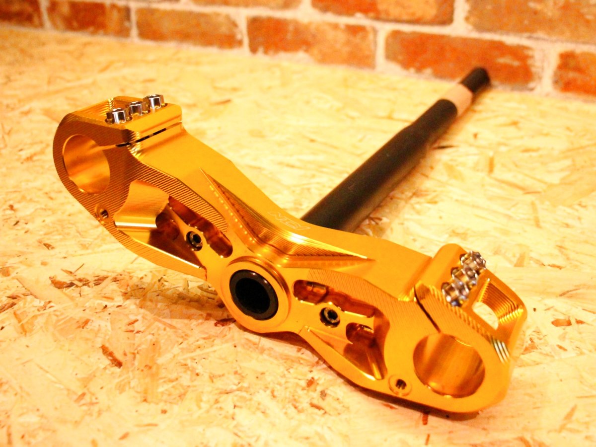 画像12: NCY 軽量CNCアルミステム（ブラック・シルバー・ゴールド・レッド・ブルー） [シグナスX] (12)