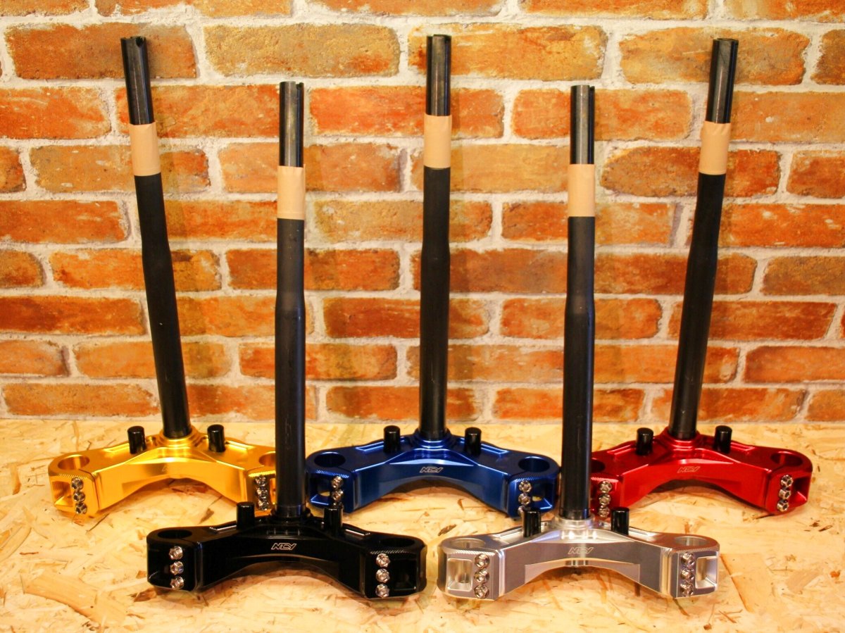 画像2: NCY 軽量CNCアルミステム（ブラック・シルバー・ゴールド・レッド・ブルー） [シグナスX] (2)