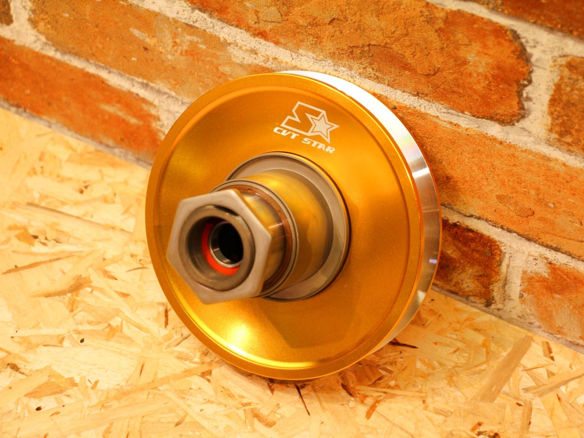 画像2: CVTSTAR アルミセカンダリー （ブラック/レッド/ゴールド）  [シグナスX・BW'S125] (2)