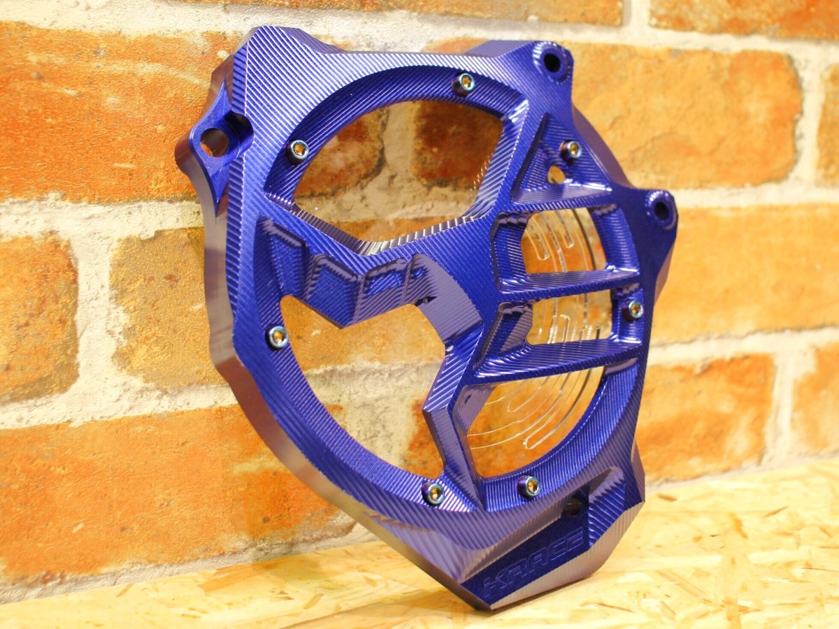 画像7: Krace 削り出しケースカバー フロント（ブラック/ガンメタ/シルバー/ゴールド/レッド/ブルー） [シグナスグリファス・3型BW'S125・2型NMAX125/155・X FORCE・FORCE2.0] (7)