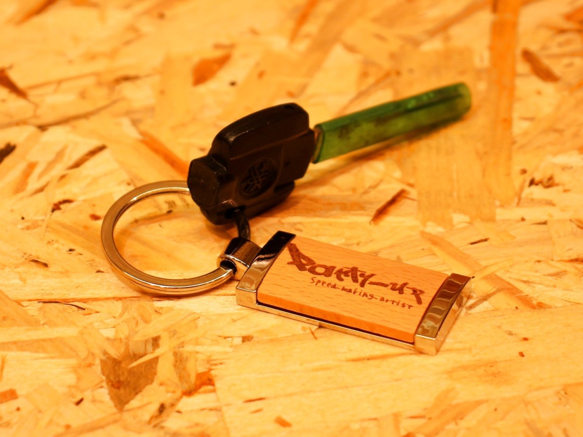 画像3: Partyupキーホルダー（レザー/ウッド） (3)