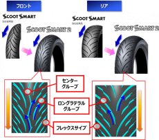 画像2: ダンロップ SCOOTSMART2 リア［120/70-12 51L］ (2)