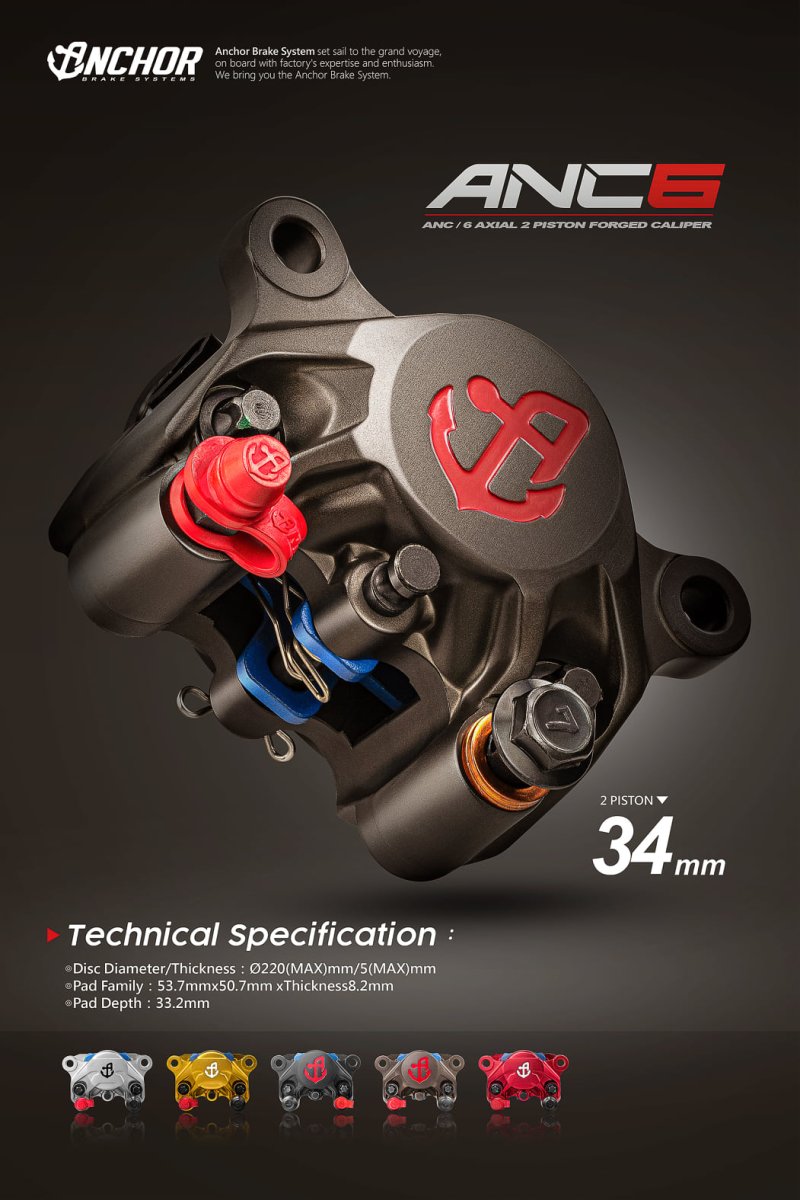画像2: ANCHOR ANC6 84mmピッチ2potキャリパー (2)