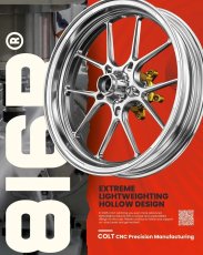 画像1: COLT X816R 鍛造ホイール 12インチ前後セット [4.5型シグナスX/2型BW'S125/シグナスグリファス/3型BW'S125] (1)