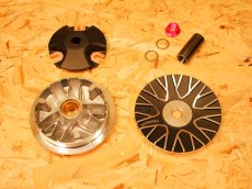 画像1: WF ハイスピードプーリー（ピンク/ブラック）  [シグナスX・BW'S125] (1)