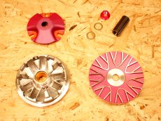 画像1: WF ハイスピードプーリー 中改（ピンク/ブラック）［シグナスX・BW'S125］ (1)