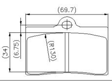 画像2: ANCHOR UB01タイプ スポーツセラミックブレーキパッド  (2)