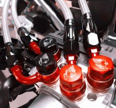 画像2: GARUDA バンジョーアダプター（ブラック/レッド） (2)