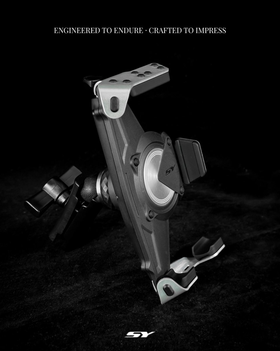 画像4: 新雅部品 スマホホルダー（ブラック/シルバー） (4)