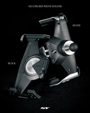 画像1: 新雅部品 スマホホルダー（ブラック/シルバー） (1)
