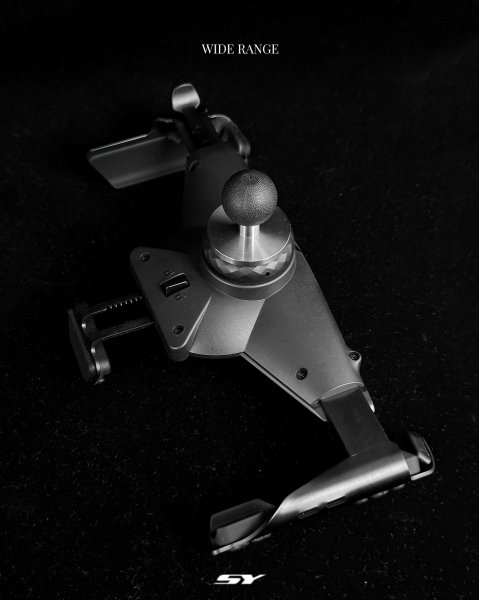 新雅部品 スマホホルダー　ブラック シグナスX・BW'S125のカスタムパーツショップ [ Partyup / パーティー