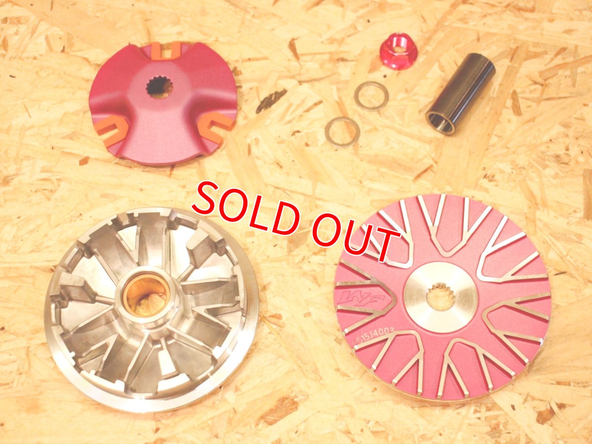 画像1: WF ハイスピードプーリー 大改（ピンク/ブラック）［シグナスX・BW'S125］ (1)