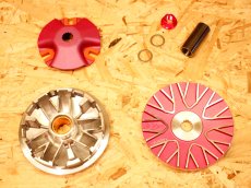 画像1: WF ハイスピードプーリー 大改（ピンク/ブラック）［シグナスX・BW'S125］ (1)