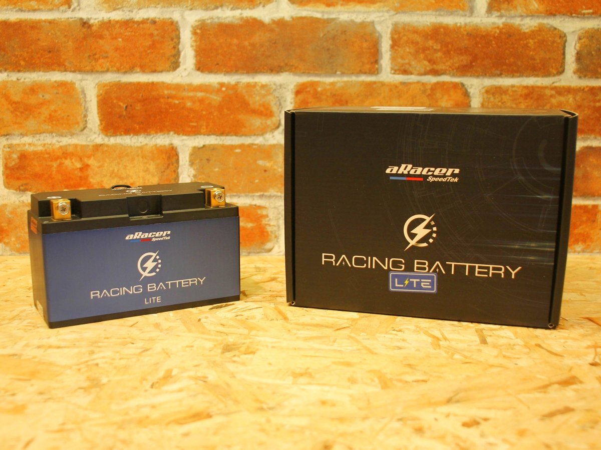 画像1: aRacer eRacing Battery 超軽量リチウムバッテリー ブルー 5.0B［シグナスX・シグナスグリファス・他］ (1)