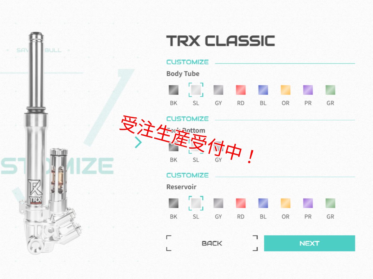 画像8: Savage Bull TRX-CLASSIC フロントフォーク［グリファス/X FORCE/マジェスティS］ (8)