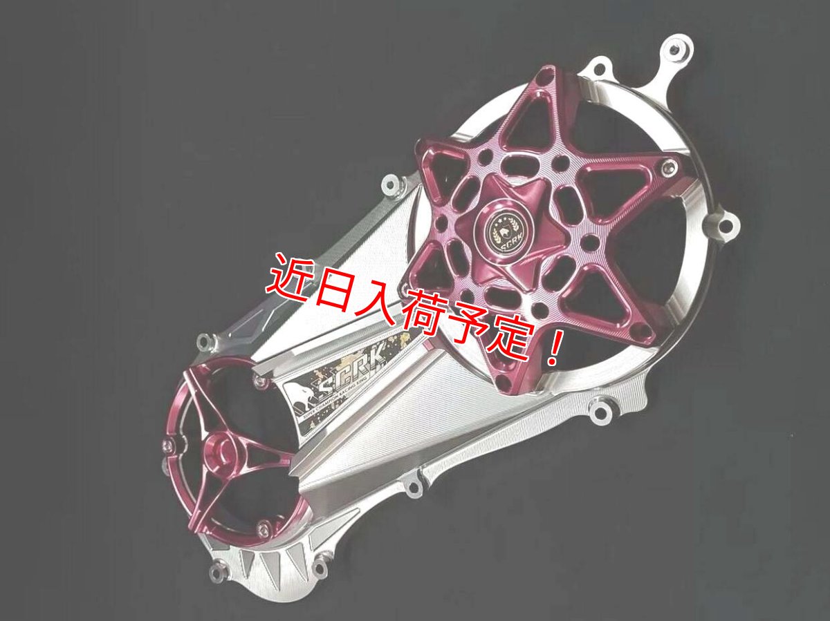 画像3: SCRK チタンエンブレム for CNC削り出しクランクケースカバー（ブルー/ホワイト/ブラック）[シグナスグリファス・2型NMAX125・3型BW'S125・X FORCE・FORCE2.0] (3)