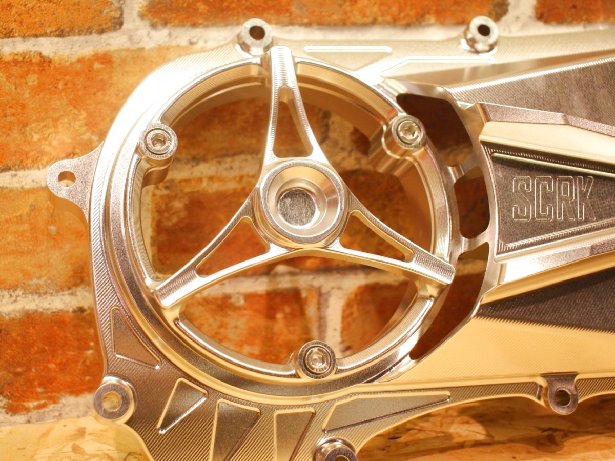 画像3: SCRK CNC削り出しクランクケースカバー [シグナスグリファス・2型NMAX125・3型BW'S125・X FORCE・FORCE2.0] (3)