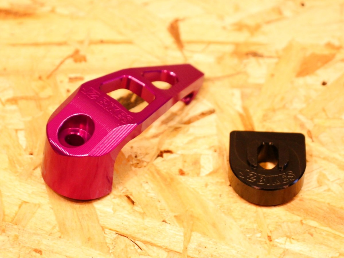 画像8: JZ BIKES アルミ削り出しコンビニフック（ブラック/ガンメタ/シルバー/ブロンズ/ゴールド/レッド/ブルー/グリーン/パープル）［1〜2型シグナスX］ (8)