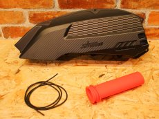 画像2: 新雅部品 大容量エアークリーナーBOXカバー+大径ダクト+高流量エアフィルター [7型シグナスX・7型シグナスXR] (2)