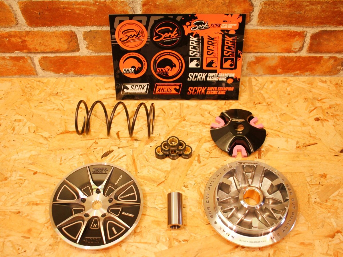 画像1: SCRK ハイスピードプーリーキット3.0版 ガイド切削モデル［シグナスグリファス・7型シグナスX・3型BW'S125・NMAX125/155・トリシティ125/155・X FORCE・FORCE2.0・AEROX155］ (1)