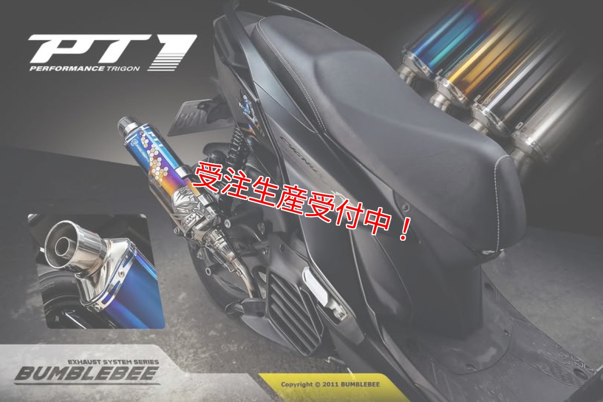 画像8: Bumblebee PT1チタン (125〜160cc/160cc以上/180cc以上/220cc以上) [シグナスグリファス・3型BW'S125・2.3型NMAX125・X FORCE・FORCE2.0] (8)