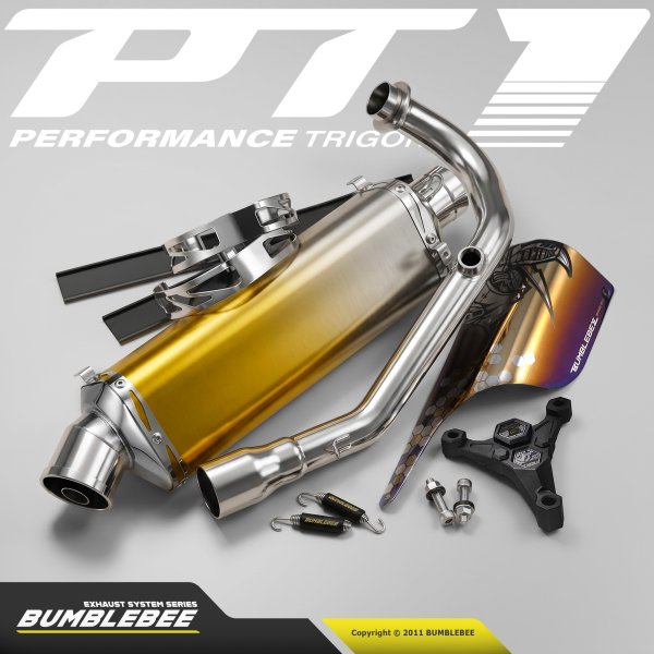 BUMBLEBEE マフラー サイレンサー エキパイ　シグナス　グリファス シグナスX・BW'S125のカスタムパーツショップ [ Partyup / パーティー