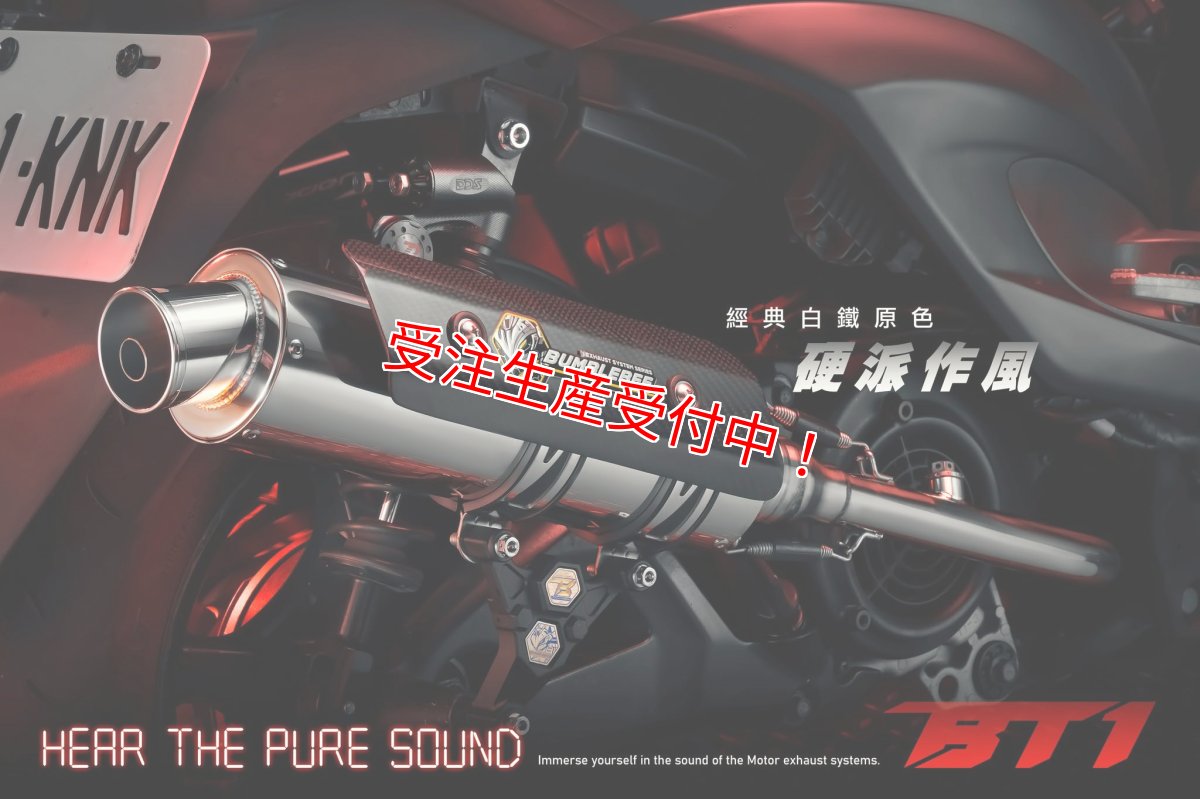 画像1: Bumblebee BT1ステンポリッシュ (125〜160cc/160cc以上/180cc以上/220cc以上) [1〜5型シグナスX・1.2型BW'S125] (1)