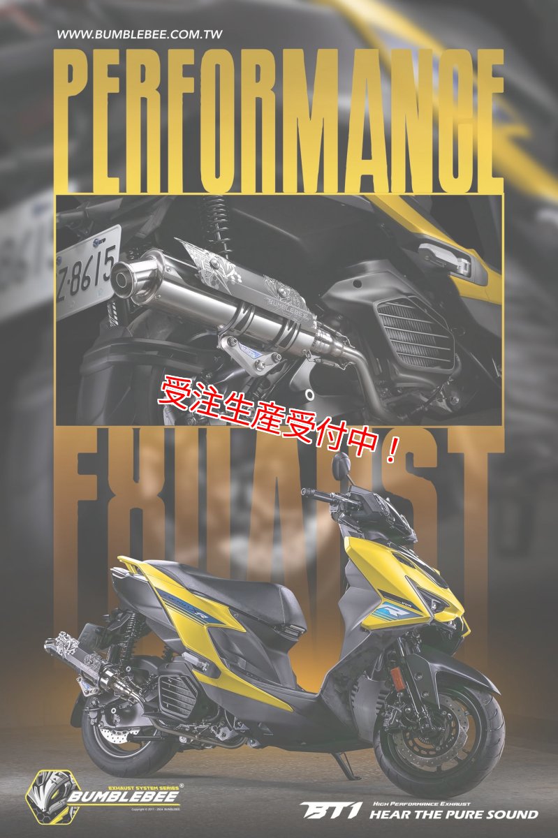 画像2: Bumblebee BT1ステンポリッシュ(125〜160cc/160cc以上/180cc以上/220cc以上) [7型シグナスX・シグナスグリファス・2型以降NMAX125・X FORCE] (2)