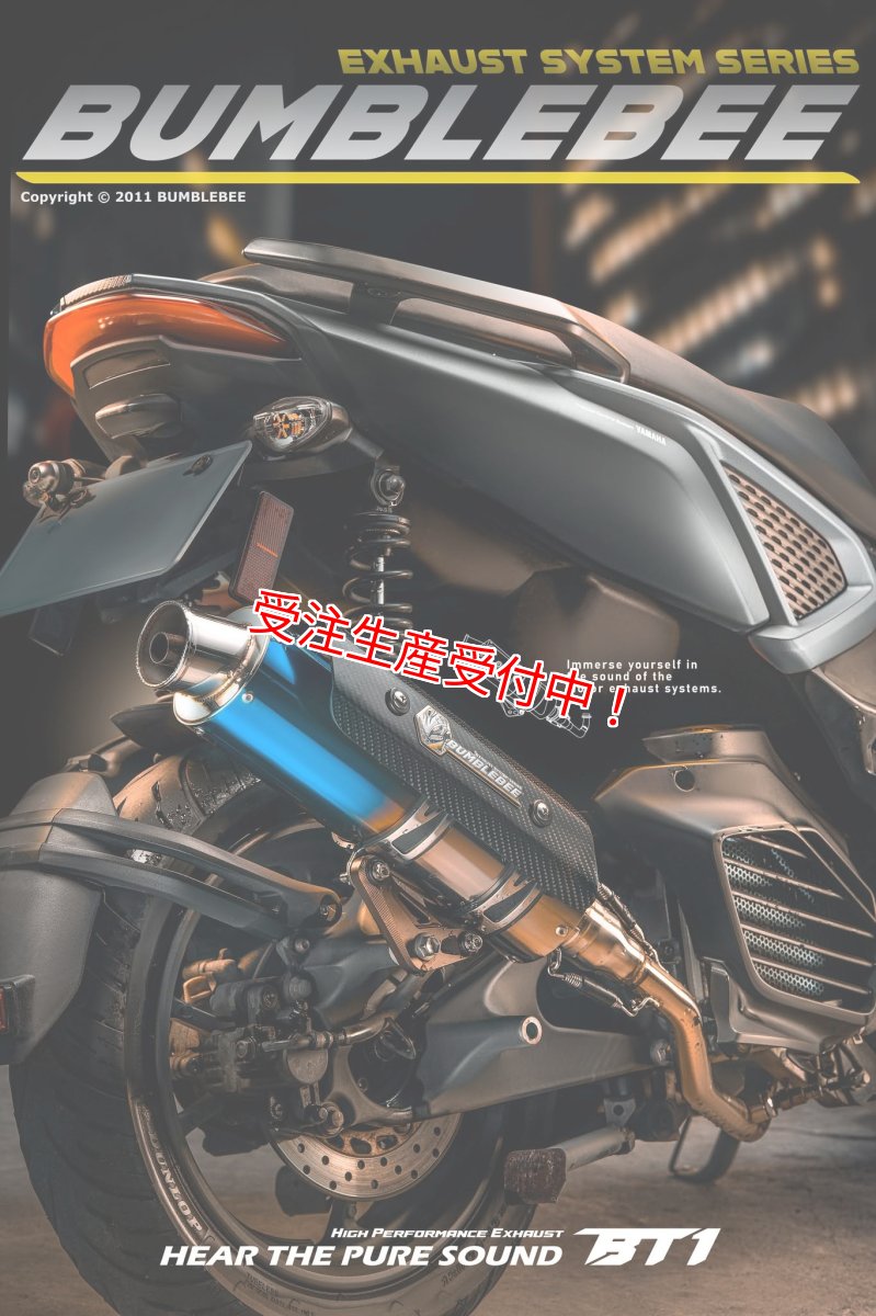 画像4: Bumblebee BT1チタン (125〜160cc/160cc以上/180cc以上/220cc以上) [7型シグナスX・シグナスグリファス・2型以降NMAX125・X FORCE] (4)