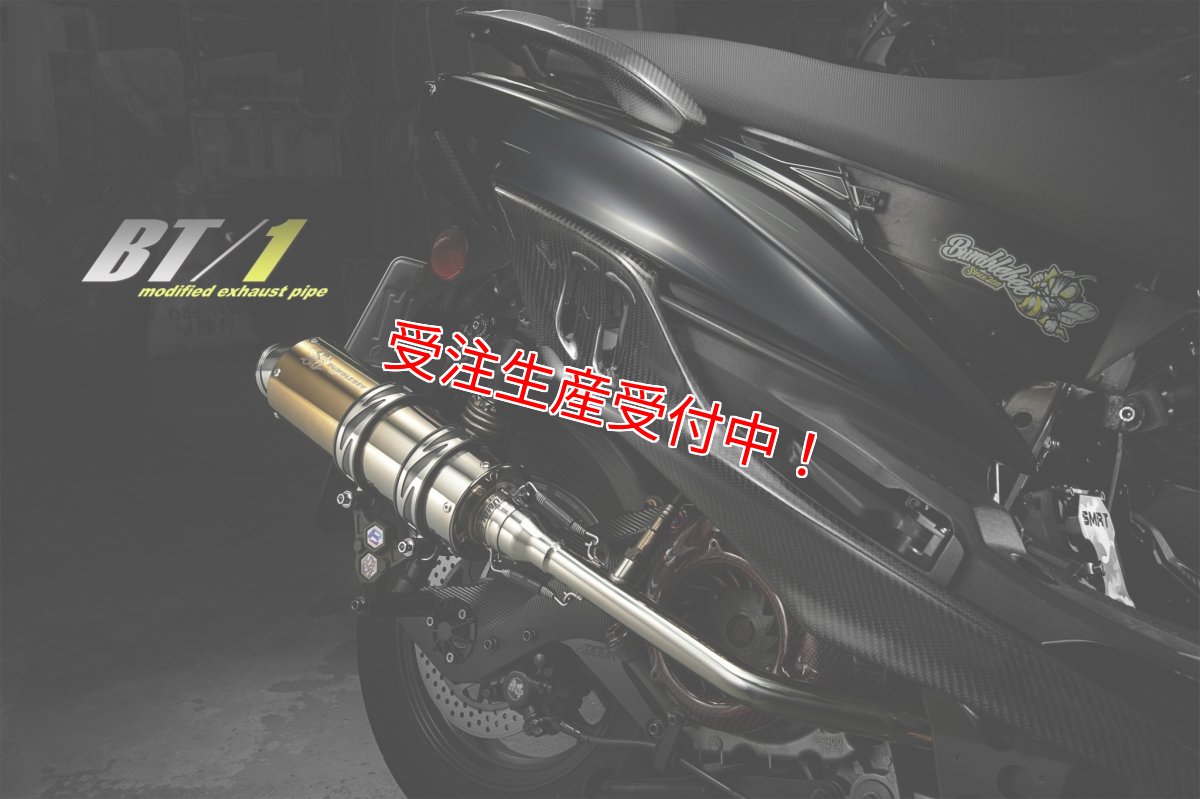 画像1: Bumblebee BT1チタン (125〜160cc/160cc以上/180cc以上/220cc以上) [1〜5型シグナスX・1.2型BW'S125] (1)