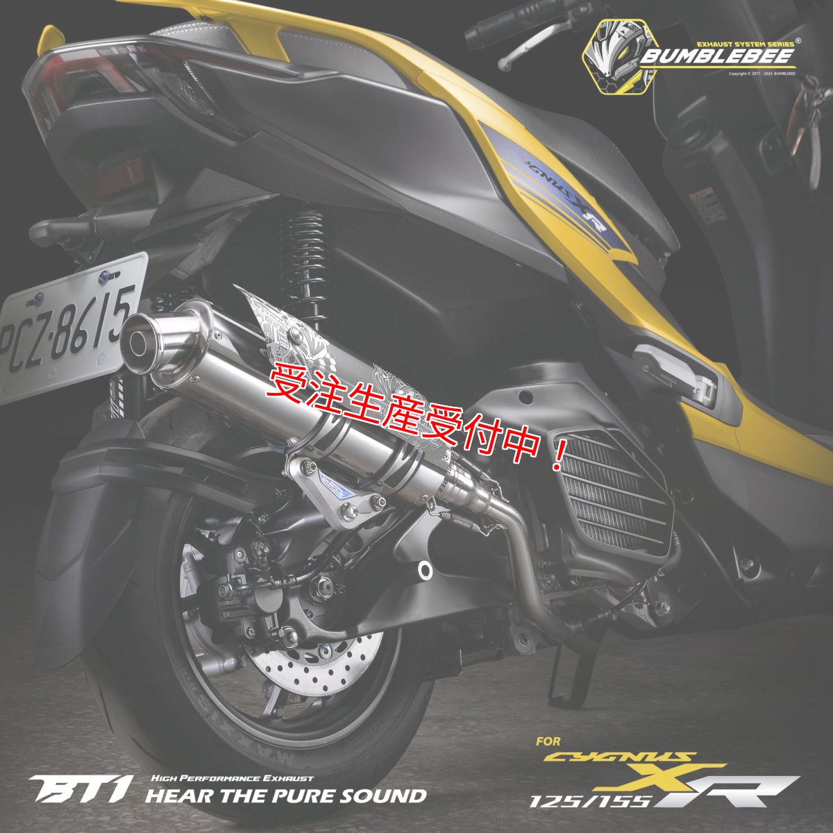 画像3: Bumblebee BT1ステンポリッシュ(125〜160cc/160cc以上/180cc以上/220cc以上) [7型シグナスX・シグナスグリファス・2型以降NMAX125・X FORCE] (3)