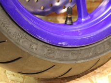 画像3: (1)新車外し ヤマハ純正タイヤホイール前後セット TSR特別仕様車 [7型シグナスX] (3)