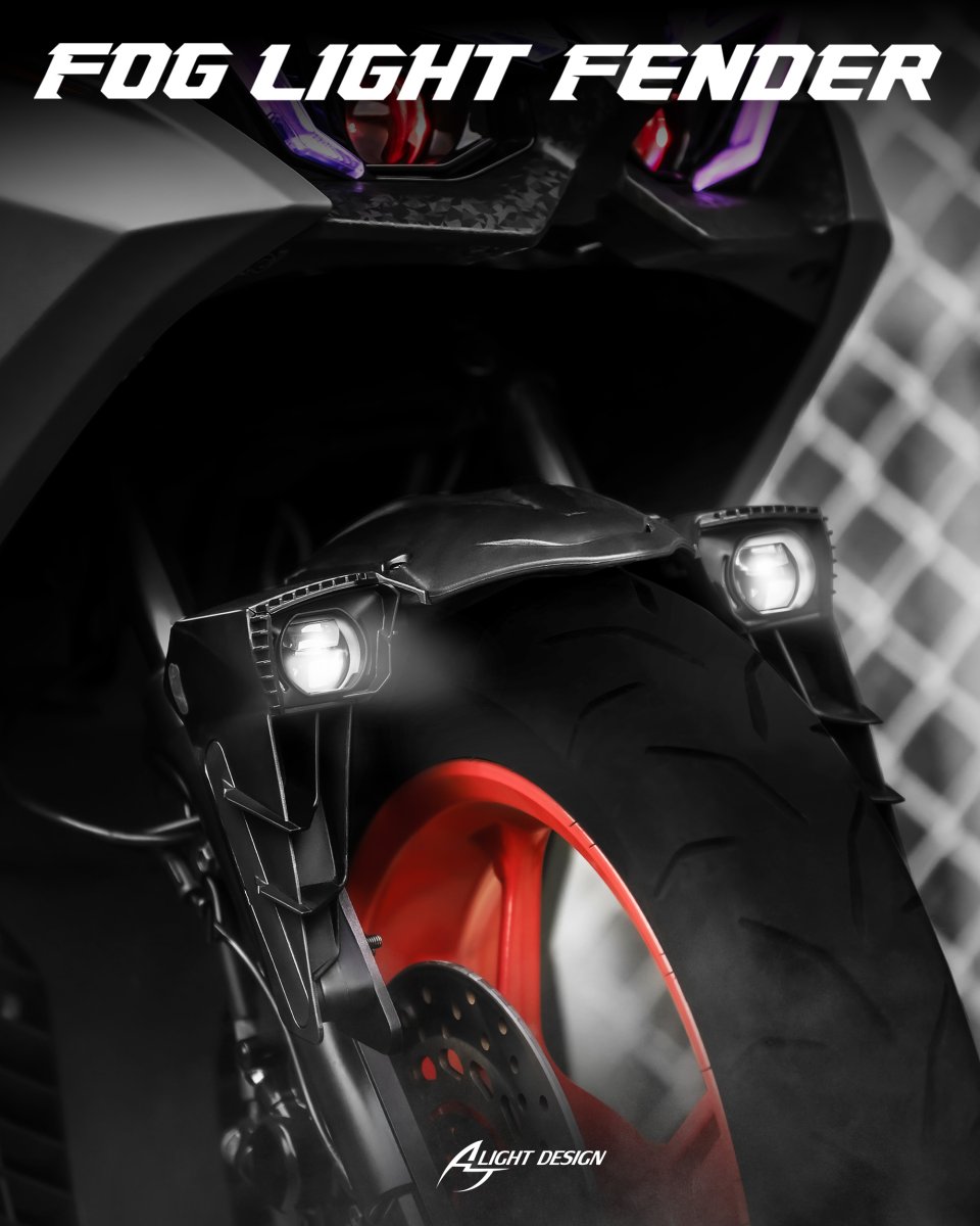 画像19: AJ light design デュアルLEDフォグフェンダー［4.5.7型シグナスX・グリファス・2.3型NMAX・X FORCE・XMAX］ (19)