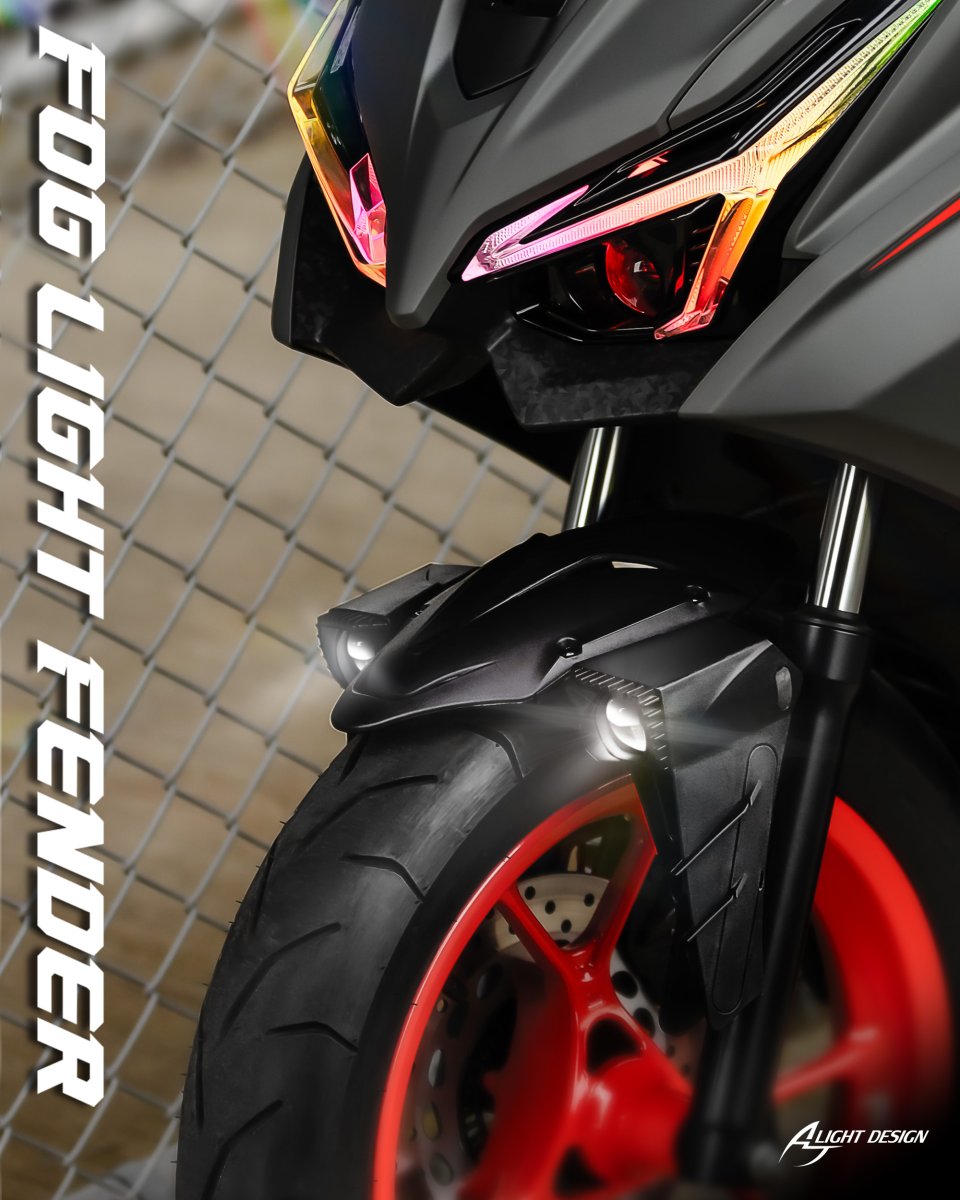画像20: AJ light design デュアルLEDフォグフェンダー［4.5.7型シグナスX・グリファス・2.3型NMAX・X FORCE・XMAX］ (20)