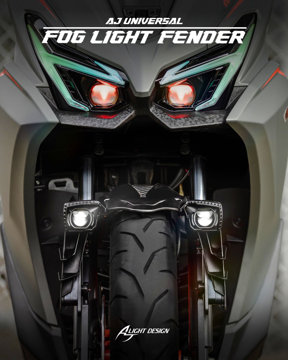 画像23: AJ light design デュアルLEDフォグフェンダー［4.5.7型シグナスX・グリファス・2.3型NMAX・X FORCE・XMAX］ (23)