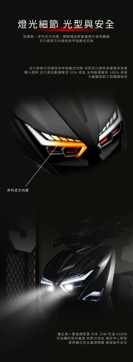 画像9: 中古品！AJ light design AJ6 4眼スクエアヘッドライト シーケンシャルウインカー [シグナスグリファス] (9)