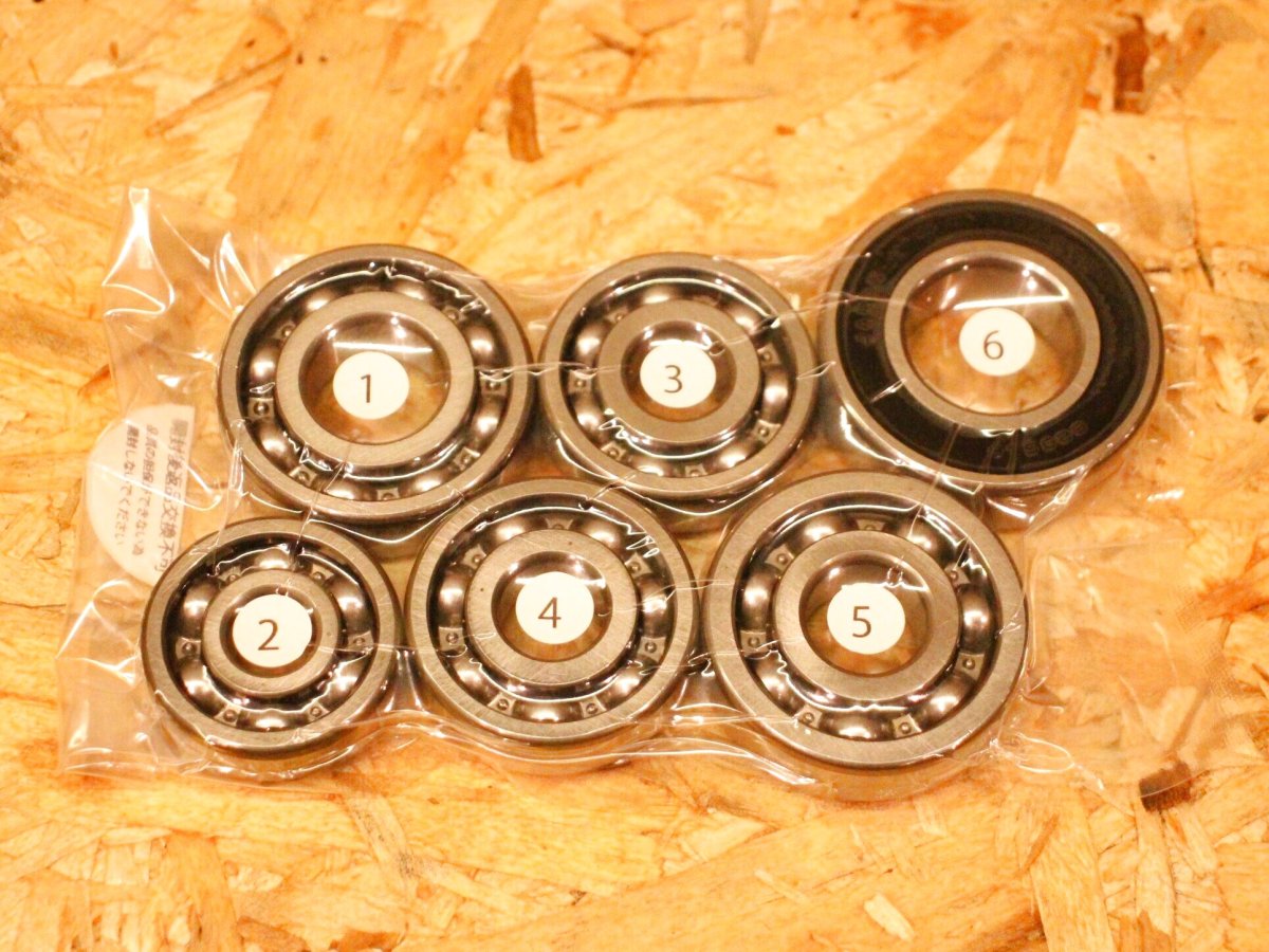 画像2: STM ハイパフォーマンスミッションベアリング6点セット 回転抵抗低減タイプ [7型シグナスX・シグナスグリファス・NMAX・X FORCE] (2)