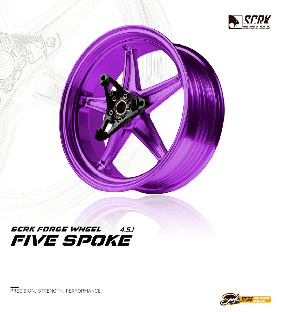 画像11: SCRK リア鍛造ホイール 4.5J/12インチ 全8色 [7型シグナスX・グリファス・3型BW'S125] (11)