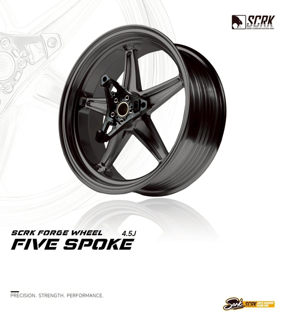 画像6: SCRK リア鍛造ホイール 4.5J/12インチ 全8色 [7型シグナスX・グリファス・3型BW'S125] (6)