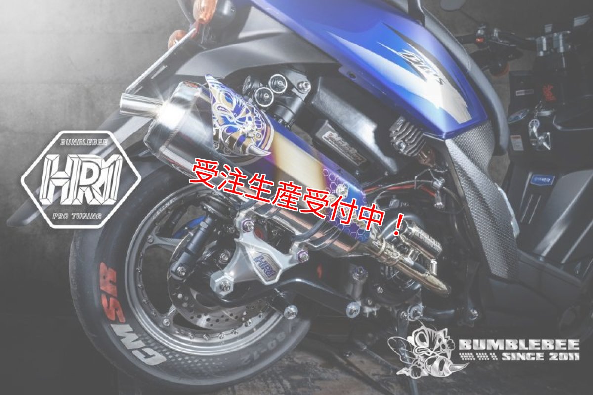 画像2: Bumblebee HR1 [シグナスX・BW'S125][125cc〜158cc用]（ストレート/直通静音）（ヒートガード 有/無） (2)