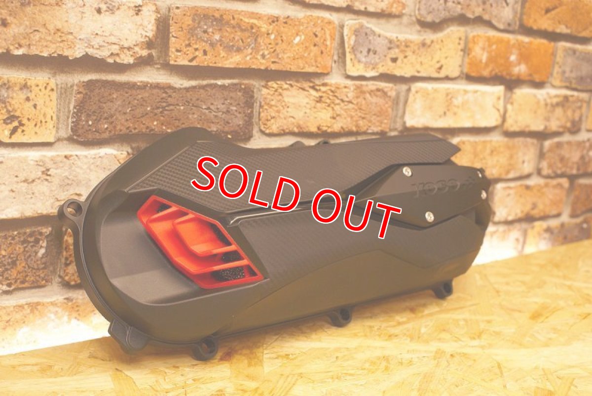 画像5: KOSO 軽量クランクケースカバーTYPE-2 レッド [4型5型シグナスX・BW'S125]（ブラック×レッド/グレー×レッド） (5)