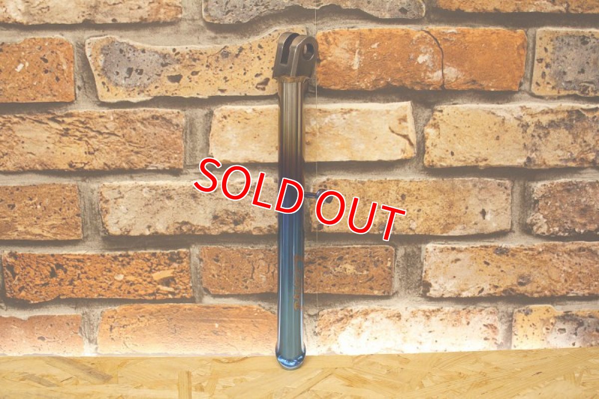 画像8: Leopard チタンサイドスタンド [シグナスX・BW'S125](焼き色・ゴールド・プレーン) (8)